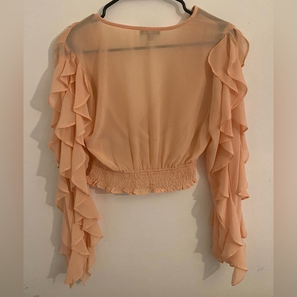 Privy Ruffle Long Sleeve Top Size Small - Picture 4 of 10